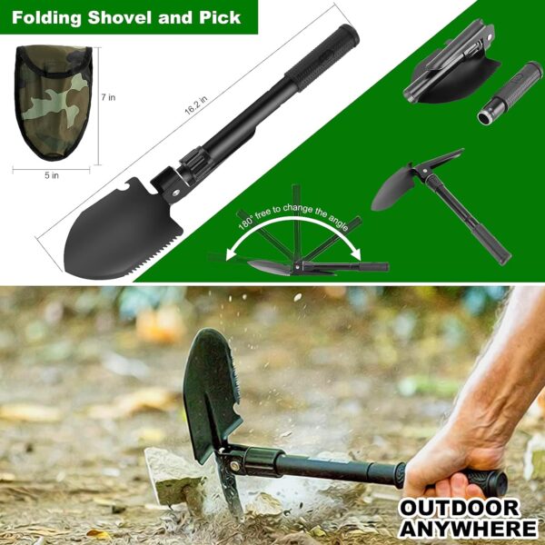Survival Kit and First Aid Kit, 142Pcs Professional Survival Gear and Equipment with Molle Pouch, for Men Dad Husband Who Likes Camping Outdoor Adventure… - Image 5