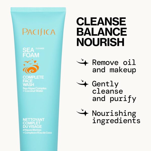Pacifica Face Wash Set - Preppy Skincare Gift Set Value Kit for Holidays | Brightens, Tones and Deep Cleans |Glow Baby, Kale Detox and Sea Foam | 3 Pack - Image 9