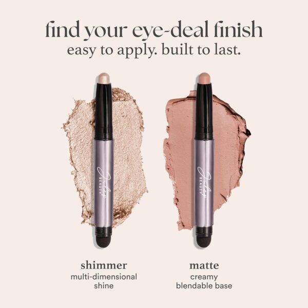 Julep Eyeshadow 101 Cream-to-Powder Waterproof Shadow Stick – Rose Shimmer – Long-Lasting, Crease-Proof, Pearlescent Rose Shimmer Cream Eyeshadow with Built-in Smudger - Image 9