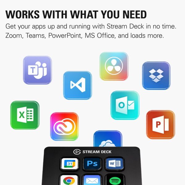 Elgato Stream Deck Mini – Control Zoom, Teams, PowerPoint, MS Office and More, Boost Productivity with Seamless Integration for Daily Apps, Set Up Shortcuts Easily, Compatible with Mac and PC - Image 8