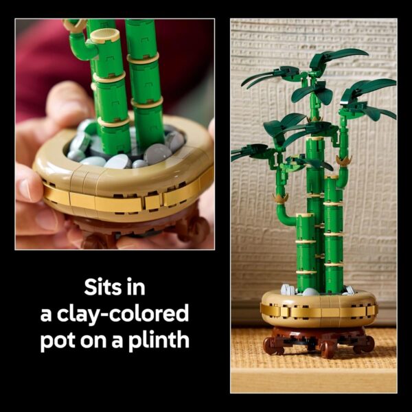 LEGO Botanicals Lucky Bamboo Building Set - Artificial Plant for Indoor Home Décor, Adults Ages 18+ - Fake Plant Decoration for Table, Desk, Office - Gift for Graduation - 10344 - Image 6