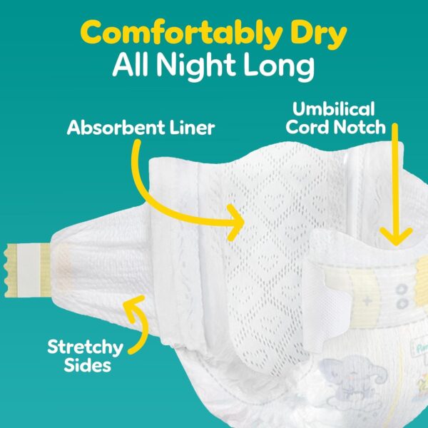Pampers Baby Diapers - Swaddlers - Size 0, 140 Count, Ultra Absorbent Disposable Newborn Diaper - Image 3