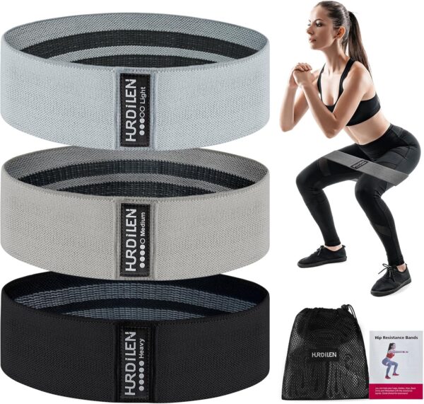 Resistance Bands for Working Out, Exercise Workout Bands for Women & Men, 3 Levels Elastic Stretch Bands for Exercise with Carry Bag for Physical Therapy, Home Fitness, Strength Training, Yoga - Image 2