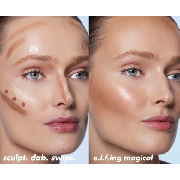 e.l.f. Halo Glow Contour Beauty Wand, Liquid Contour Wand For A Naturally Sculpted Look, Buildable Formula, Vegan & Cruelty-free, Light/Medium - Image 6