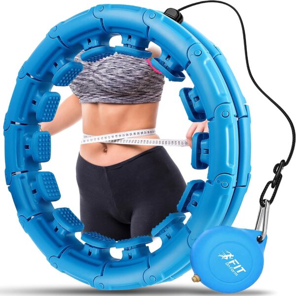 Infinity Weighted Hula Fit Hoop for Adult Weight Loss, 2 in 1 Smart Fitness Exercise Hoop for Women Abs Workout, Fit on Form 24/28/32 Detachable Knots - Image 10
