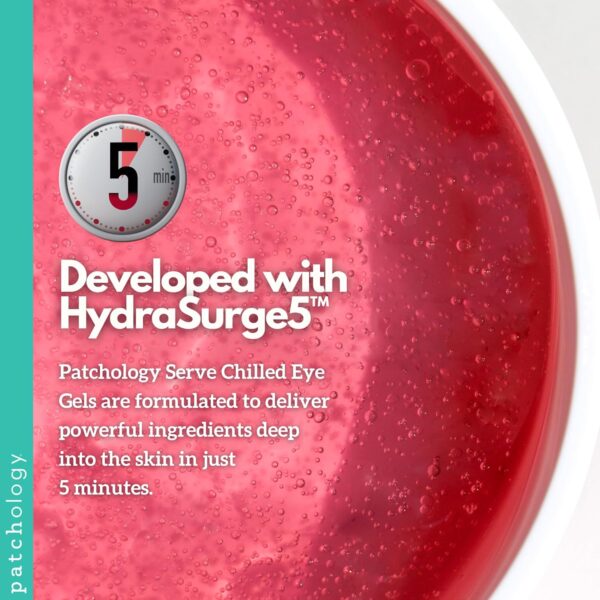Patchology Serve Chilled Rosé Hydrating Under Eye Patches – Hyaluronic Acid & Antioxidant-Infused Eye Masks to Reduce Dark Circles, Puffiness & Fine Lines - Ideal Skincare Essentials (5 Pairs) - Image 8