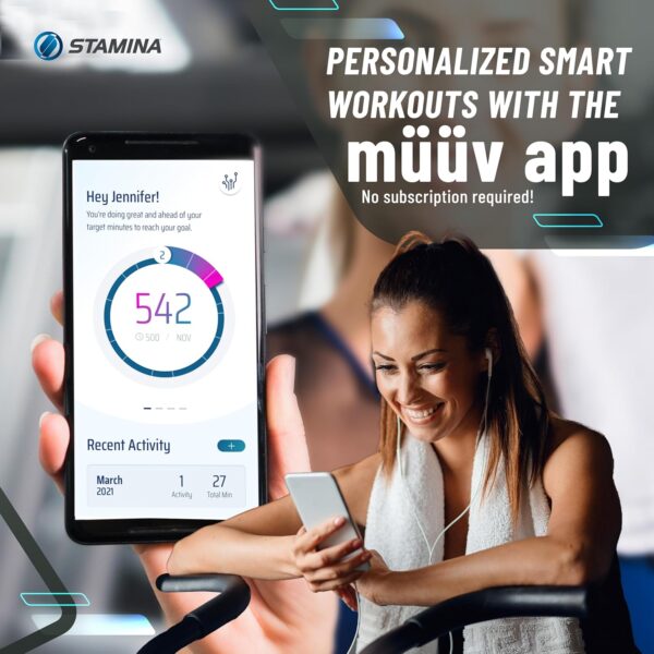 Stamina Mini Fitness Trampoline w/Smart Workout App - Image 7