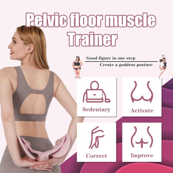 Kegel Sports Products/Thin Leg Artifact/Thigh Trainer/Pelvic Floor Muscle Trainer/Inner Thigh Toner/Postpartum Rehabilitation Pelvic Floor/Family Fitness Sports Equipment (Blue) - Image 4