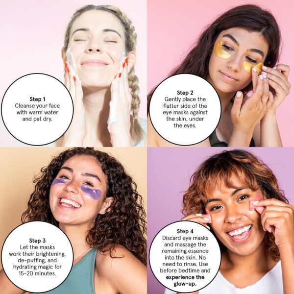 grace & stella Under Eye Patches for Puffy Eyes and Dark Circles (Retinol, 24 Pairs) Restoring Gel Under Eye Masks with Hyaluronic Acid - Vegan Cruelty-Free Skincare Birthday Gifts for Women - Image 8