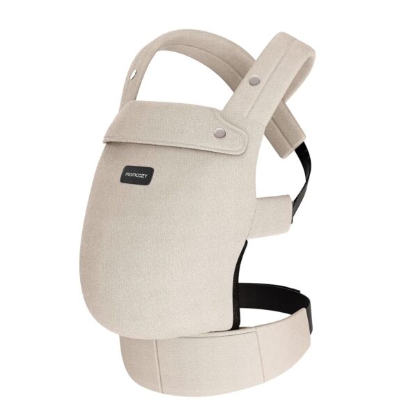 Momcozy Baby Carrier - Ergonomic, Cozy and Lightweight Carrier for 7-44lbs, Effortless to Put On, Ideal for Hands-Free Parenting, Enhanced Lumbar Support, Purehug for Infant to Toddler, Khaki - Image 9