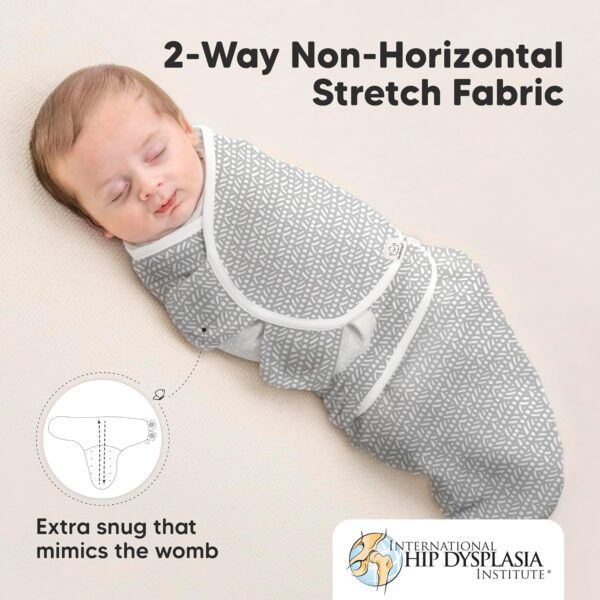 KeaBabies 3-Pack Organic Baby Swaddle Sleep Sacks - Swaddles for Newborns, Infant 0-3 Months, Baby Girls, Boys, Soft & Snug Newborn Sleep Sack, Nursery Swaddling Blankets (Nordic) - Image 6