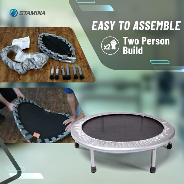 Stamina Mini Fitness Trampoline w/Smart Workout App - Image 10
