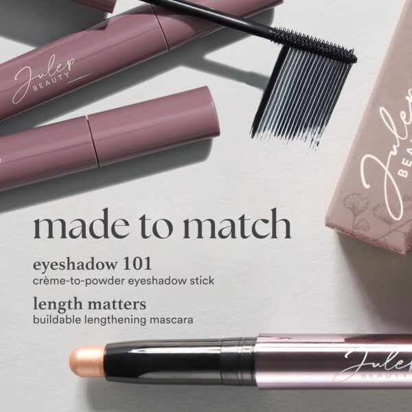 Julep Eyeshadow 101 Cream-to-Powder Waterproof Shadow Stick – Rose Shimmer – Long-Lasting, Crease-Proof, Pearlescent Rose Shimmer Cream Eyeshadow with Built-in Smudger - Image 8