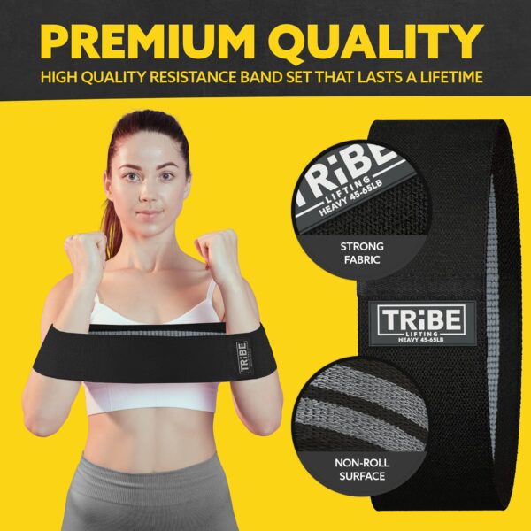 Fabric Resistance Bands for Legs - Workout Bands Resistance Bands for Men and Women - Booty Bands for Working Out - Exercise Bands Resistance Bands Set - Elastic Bands for Exercise - Image 7
