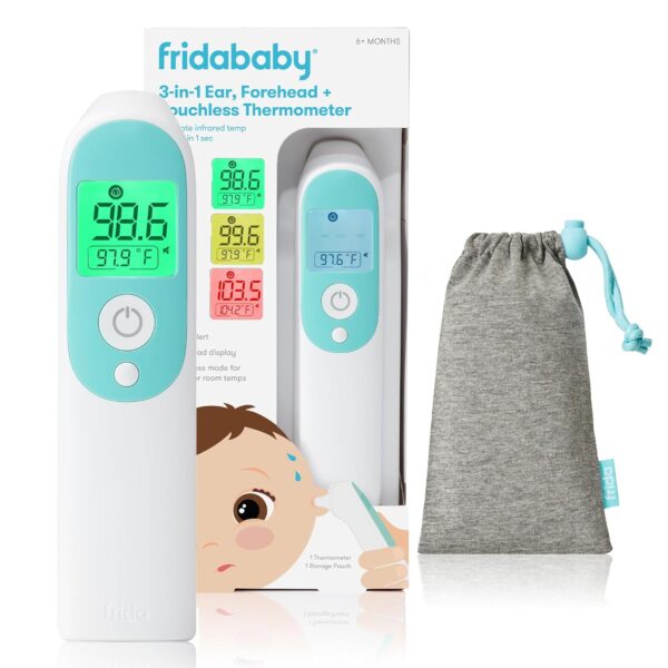 Frida Baby Thermometer, 3-in-1 Infrared Thermometer for Ear, Forehead & Touchless, FSA/ HSA Eligible Fever Thermometer for Baby, Infants ,Toddlers, Kids & Adults - Image 2