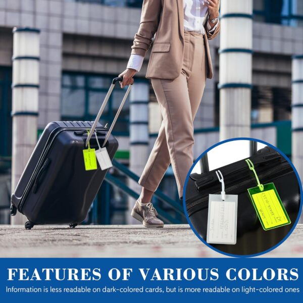 10 Pack Luggage Tags for Suitcases, Airplane Travel Essentials for Flying, International Travel Must Haves, and Luggage Accessories by Sodsay - Image 10