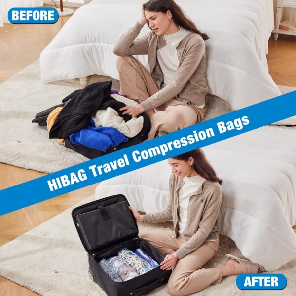 12 Compression Bags for Travel Essentials, Vacuum Packing Space Saver Bags for Cruise Accessories (12-Travel) - Image 4