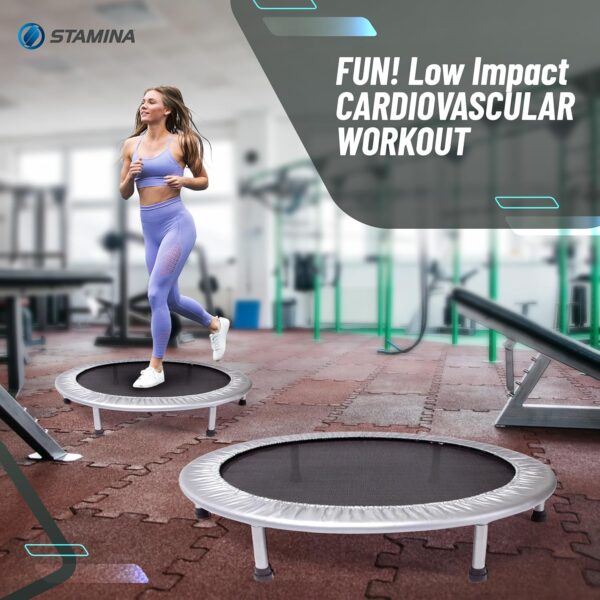 Stamina Mini Fitness Trampoline w/Smart Workout App - Image 5