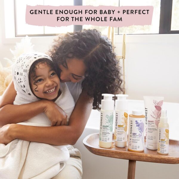 The Honest Company Foaming Bubble Bath | Gentle for Baby | Naturally Derived, Tear-free, Hypoallergenic | Lavender Calm, 12 fl oz - Image 5