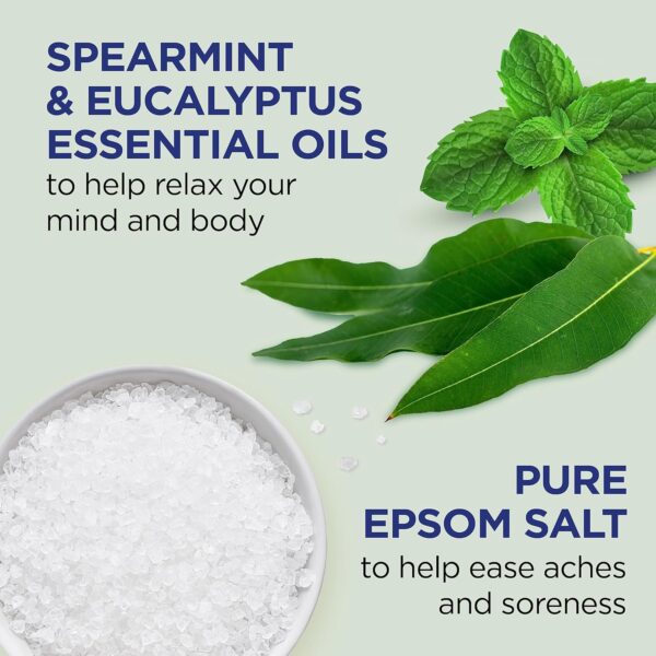 Dr Teal's Body Wash with Pure Epsom Salt, Relax & Relief with Eucalyptus & Spearmint, 24 fl oz (Pack of 2) - Image 3