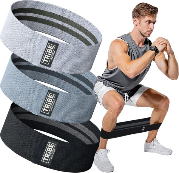 Fabric Resistance Bands for Legs - Workout Bands Resistance Bands for Men and Women - Booty Bands for Working Out - Exercise Bands Resistance Bands Set - Elastic Bands for Exercise - Image 2