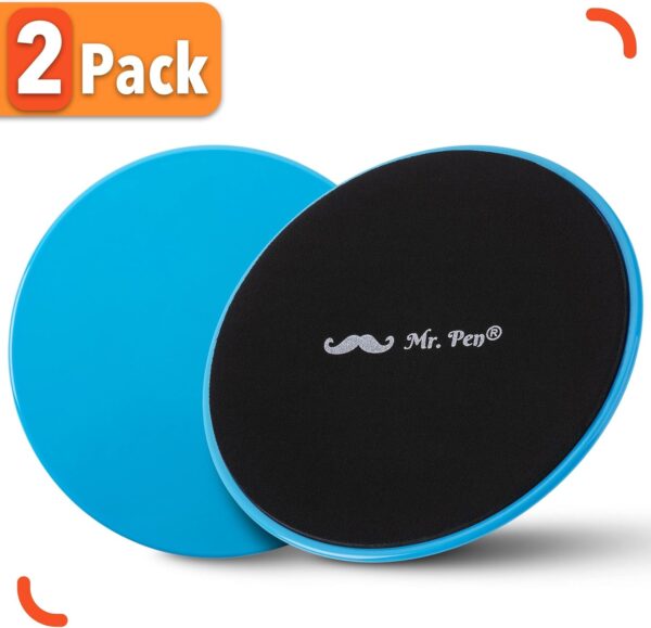 Mr. Pen Core Sliders for Working Out - 2 Pack Dual Sided Workout Sliders Discs - Image 3