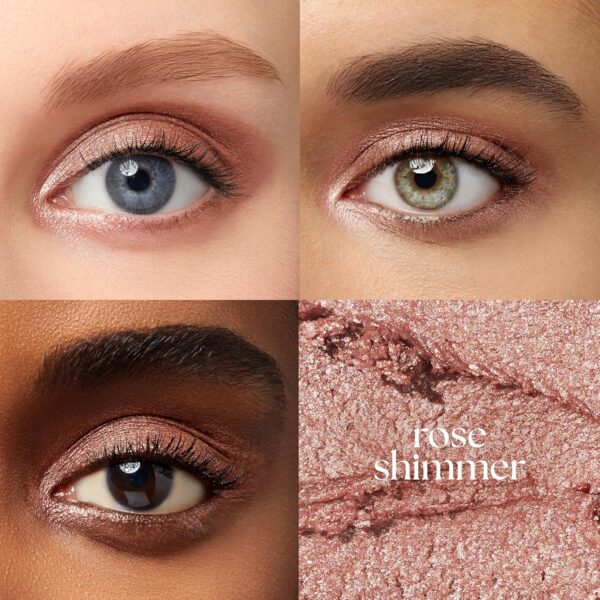 Julep Eyeshadow 101 Cream-to-Powder Waterproof Shadow Stick – Rose Shimmer – Long-Lasting, Crease-Proof, Pearlescent Rose Shimmer Cream Eyeshadow with Built-in Smudger - Image 3