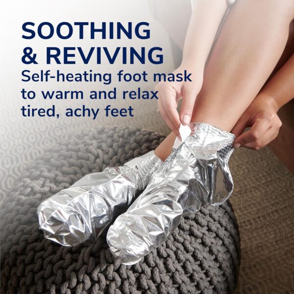 Dr. Scholl's® Tired, Achy Feet Soothing & Reviving Foot Mask, 3 Pair, Warming Booties - Image 3