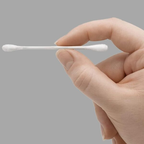 Amazon Basics Cotton Swabs for Personal Hygiene and Baby Care, 2000 Count, 4 Pack of 500 Count - Image 5