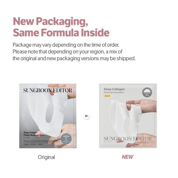 SUNGBOON EDITOR Deep Collagen Overnight mask 37gx4ea | Original Hydrating Collagen Face Mask | Real Collagen 2,160,000PPB for Elasticity |TikTok Trend Items Korean Skin Care - Image 3