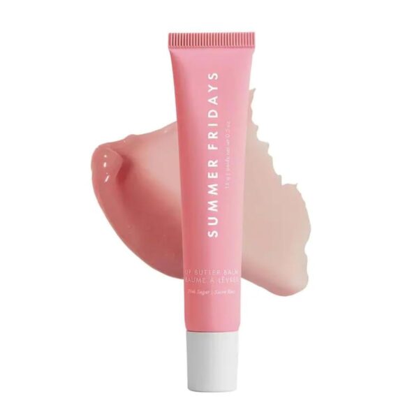 Summer Fridays Tinted Lip Butter Balm - Conditioning Vegan Lip Balm for Instant Moisture, Shine & Hydration - Sheer-Tinted, Soothing Skincare - Pink Sugar (.5 Oz) - Image 2