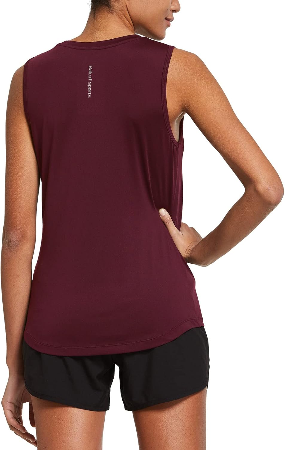 baleaf Workout Tank Tops for Women Sleeveless Running Athletic Loose Fit Yoga Tops Active Shirts Sports Gym Exercise - Image 2