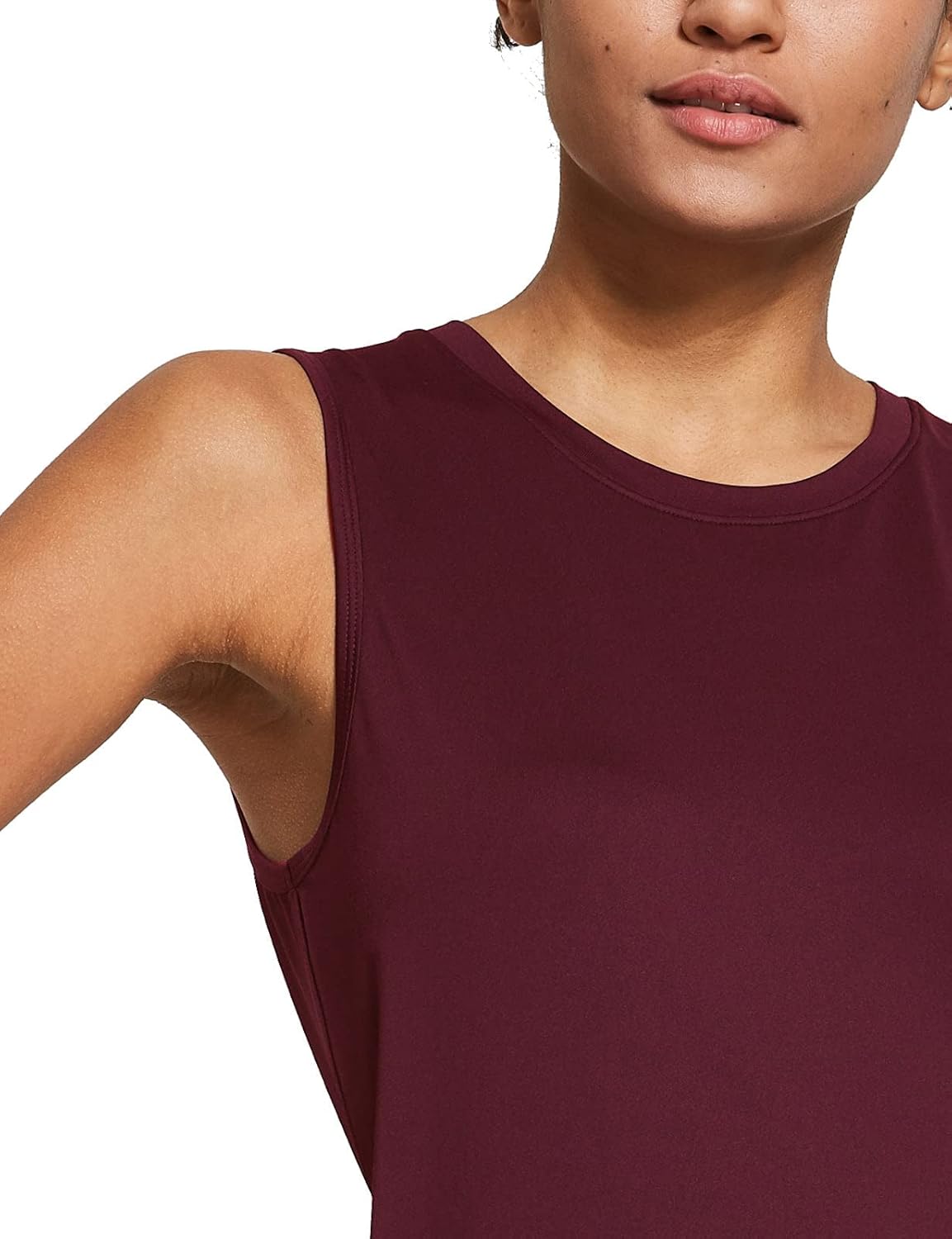 baleaf Workout Tank Tops for Women Sleeveless Running Athletic Loose Fit Yoga Tops Active Shirts Sports Gym Exercise - Image 4