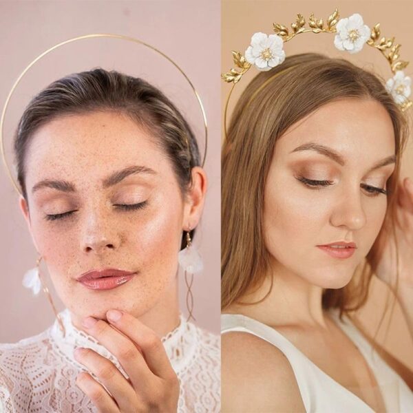 Silver 3layer Halo Crown Headband Goddess Headpiece Multi-layer Hair Crown DIY Metal Base Hair Hoops Accessories for Women Beauty and Personal Care - Image 8