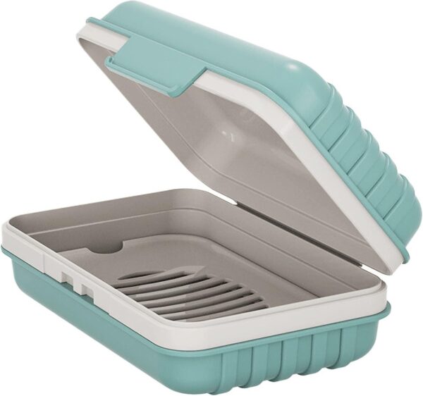 Travel Soap Holder with Lid - Draining Soap Box for Shower -Compact Travel Soap Case Leak-Proof Design for Camping, Hiking, Gym & Outdoor Use | Keeps Soap Dry & Hygienic - Image 2