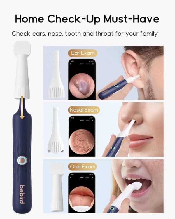 Bebird Earsight Plus D39R Ear Wax Removal Tool Camera, FSA HSA Eligible Items, Ear Cleaner with Flexible Ear Camera Otoscope, Visual Ear Pick Tweezers Wax Remover, Ear Cleaning Kit for Family - Image 7
