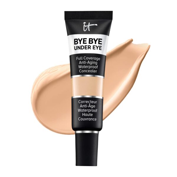 IT Cosmetics Bye Bye Under Eye Concealer - Waterproof Full Coverage Concealer For Dark Circles, Fine Lines, Redness & Discoloration, Formulated with Hyaluronic Acid, Natural Finish – 0.4 fl oz - Image 2