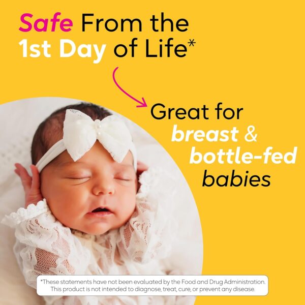 BioGaia Protectis Baby Probiotic Drops | Baby Essentials for Colic & Gas Relief | Safe for Newborns | Ease Crying, Fussing, Colic, Gas, Spit-ups & Constipation | No Dairy, Soy & Gluten | 5mL - Image 5