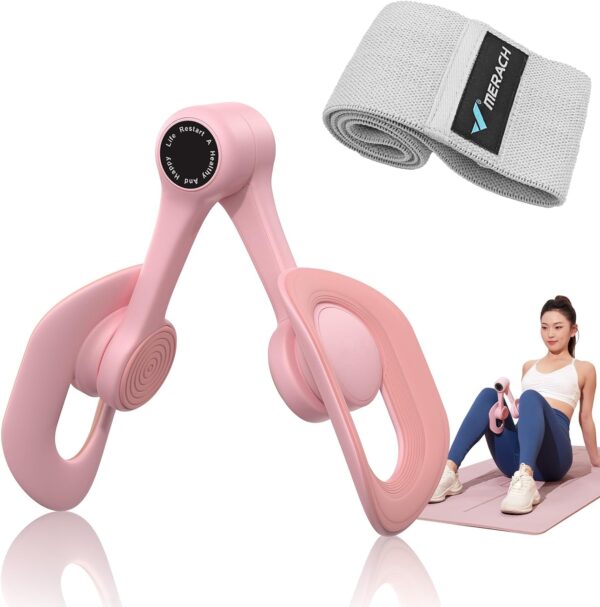 MERACH Thigh Trainer, Pelvic Floor Muscle Trainer, Inner Thigh Exercise Workout Equipment for Home Gym, Pelvic Floor Strengthening Women - Image 2