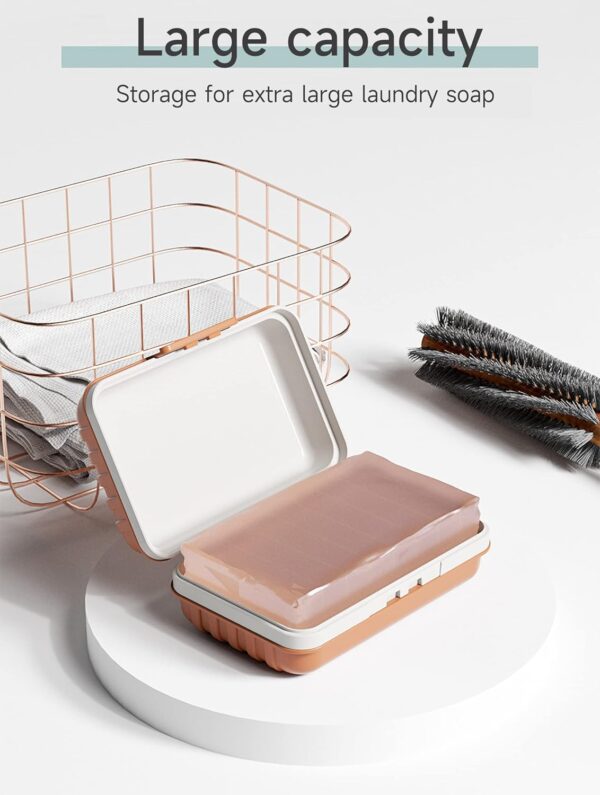 Travel Soap Holder with Lid - Draining Soap Box for Shower -Compact Travel Soap Case Leak-Proof Design for Camping, Hiking, Gym & Outdoor Use | Keeps Soap Dry & Hygienic - Image 4