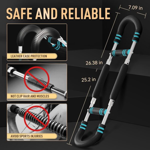 Twister Arm Trainer, Adjustable Chest Workout Equipment for Men & Women, Home Gym Strength Trainer, Muscle Builder & Strength Training for Arms, Chest (20-110 lbs) - Image 8