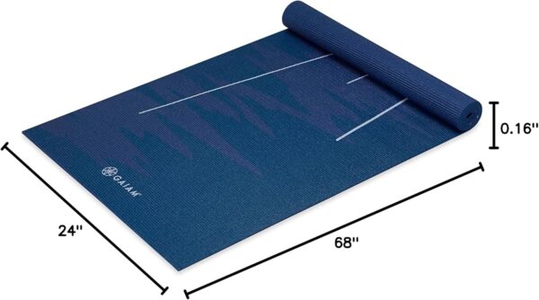 Gaiam Print Yoga Mat, Non Slip Exercise & Fitness Mat for All Types of Yoga, Pilates & Floor Exercises - Image 6