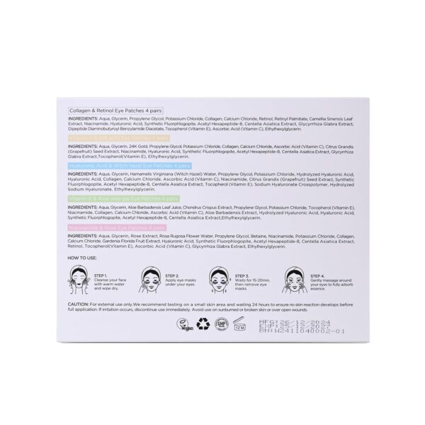 Under Eye Patches for Dark Circles,Eye Mask for Puffy Eyes With Collagen,Retinol,Vitmin C,Hyaluronic Acid and Niacinamide Face Masks Skincare Spa Gifts for Woman 20Pairs - Image 10