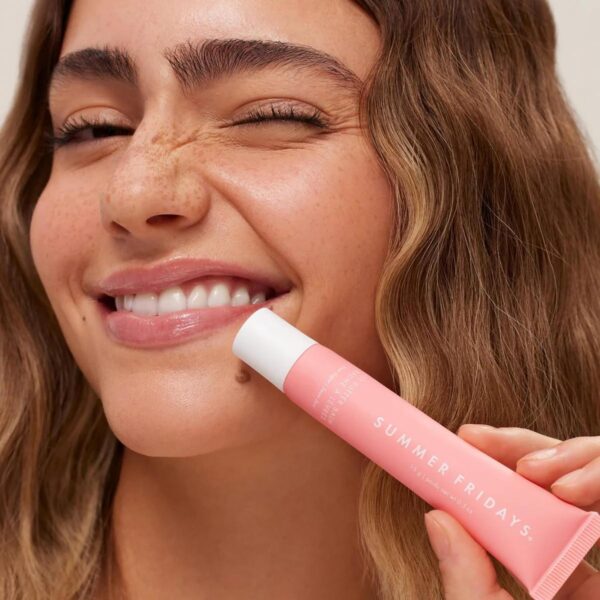Summer Fridays Tinted Lip Butter Balm - Conditioning Vegan Lip Balm for Instant Moisture, Shine & Hydration - Sheer-Tinted, Soothing Skincare - Pink Sugar (.5 Oz) - Image 5