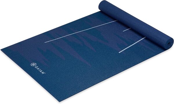 Gaiam Print Yoga Mat, Non Slip Exercise & Fitness Mat for All Types of Yoga, Pilates & Floor Exercises - Image 2