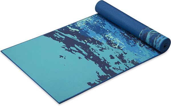 Gaiam Yoga Mat - Premium 6mm Print Reversible Extra Thick Non Slip Exercise & Fitness Mat for All Types of Yoga, Pilates & Floor Workouts (68" x 24" x 6mm Thick) - Image 2