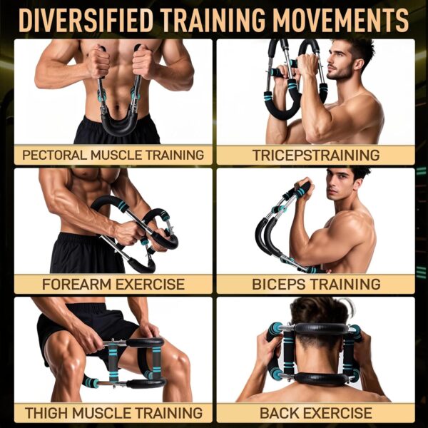 Twister Arm Trainer, Adjustable Chest Workout Equipment for Men & Women, Home Gym Strength Trainer, Muscle Builder & Strength Training for Arms, Chest (20-110 lbs) - Image 3