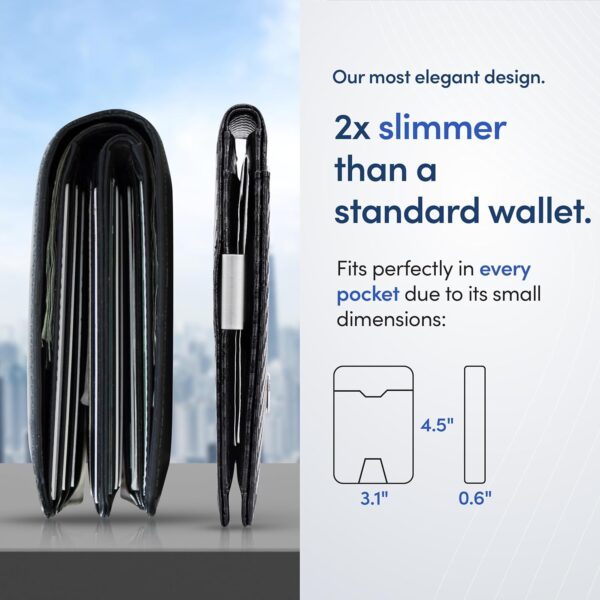 TRAVANDO AirTag* Wallet Mens Wallet with Money Clip Air Tag Wallet Card Holder RFID Blocking Bifold Gifts for Men - Image 6