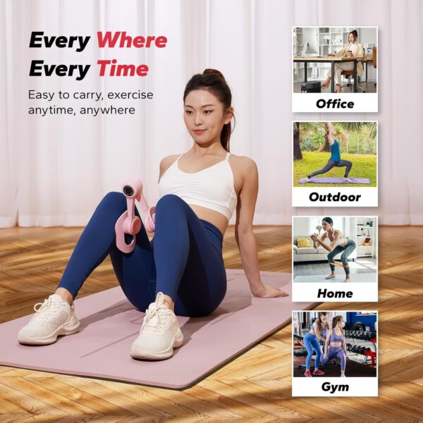 MERACH Thigh Trainer, Pelvic Floor Muscle Trainer, Inner Thigh Exercise Workout Equipment for Home Gym, Pelvic Floor Strengthening Women - Image 7