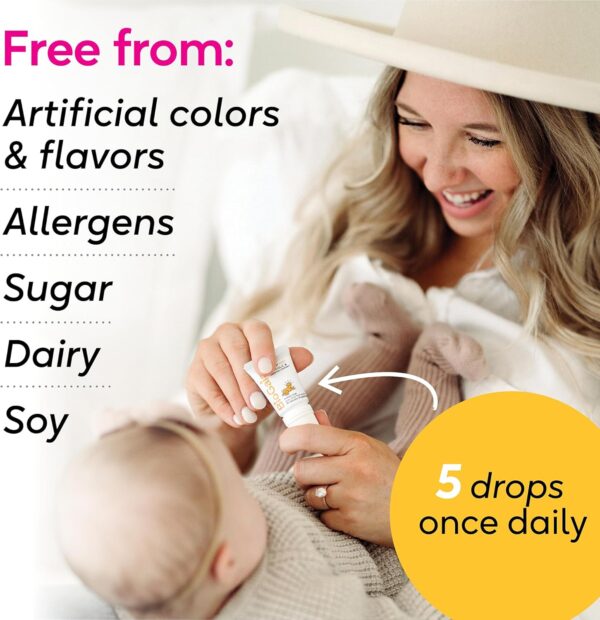 BioGaia Protectis Baby Probiotic Drops | Baby Essentials for Colic & Gas Relief | Safe for Newborns | Ease Crying, Fussing, Colic, Gas, Spit-ups & Constipation | No Dairy, Soy & Gluten | 5mL - Image 9